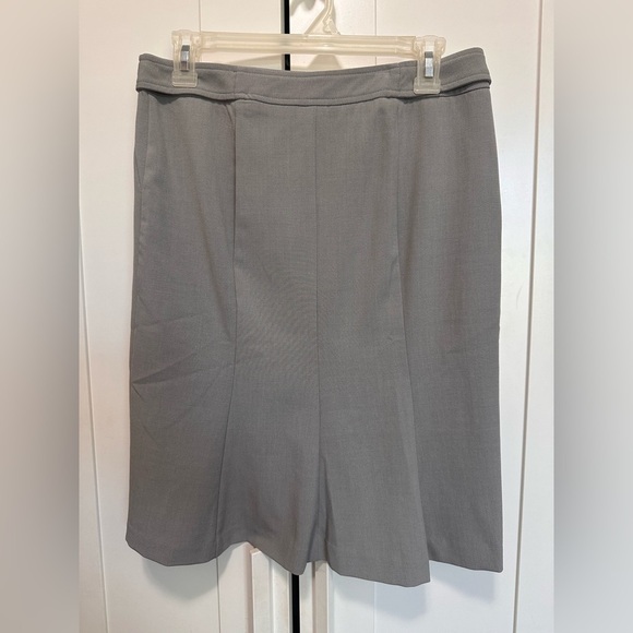 Moda International Gray Work wear Office Pencil Skirt Size 2 - Picture 1 of 8